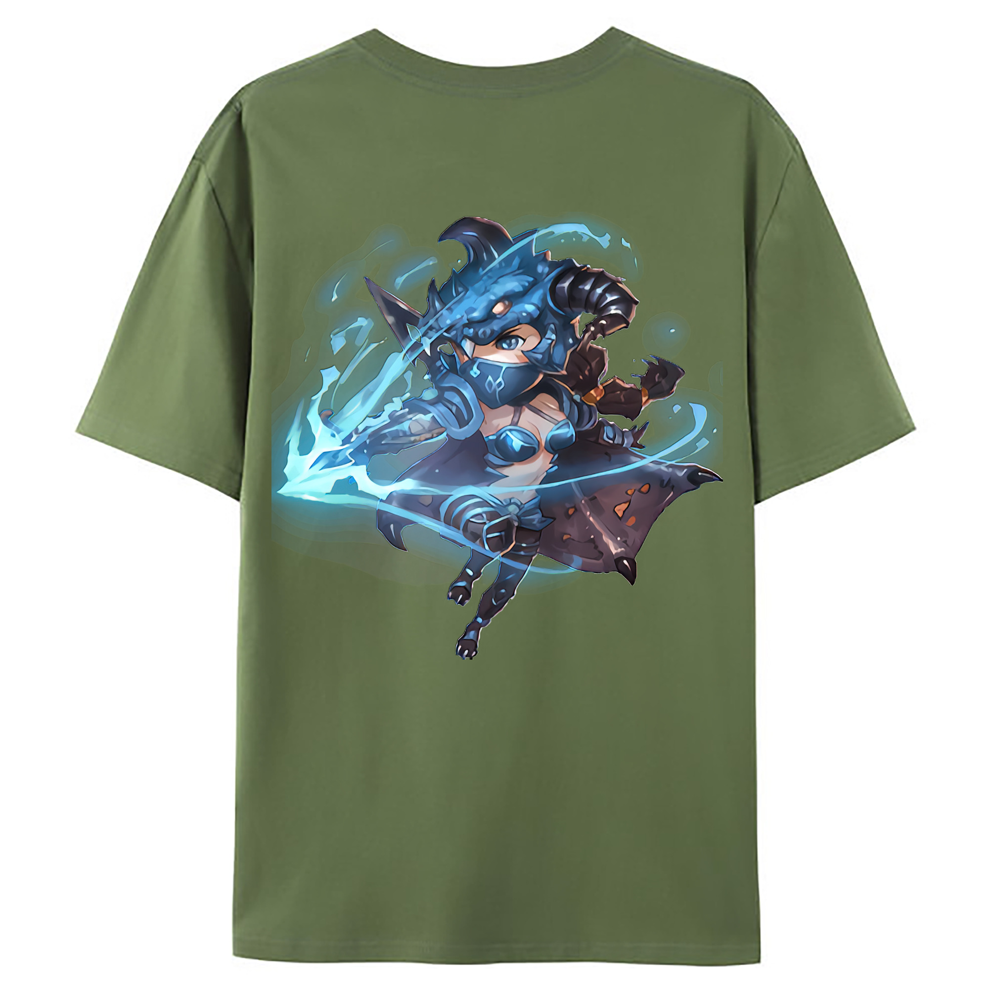 （画像用） リーグ・オブ・レジェンド League of Legends LOL 綿100％ メンズ半袖Tシャツ（バックプリント） 通気性